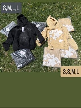 Cream Beluga Sp5der Hoodies